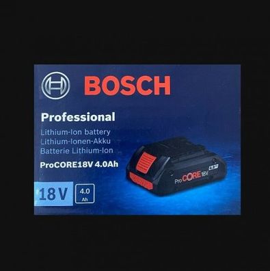 Bosch Akkupack ProCORE18V 4.0 Ah Professional Ersatzakku solo Li-Ion 1600A016GB