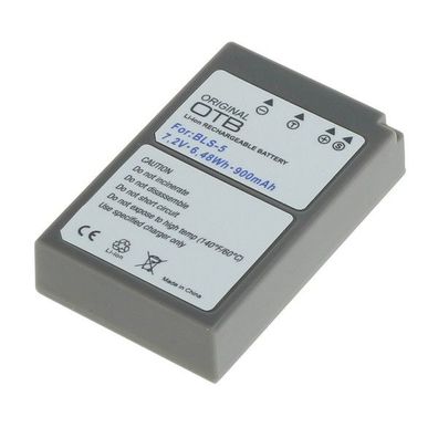 OTB - Ersatzakku kompatibel zu Olympus BLS-5 / BLS-50 - 7,4 Volt 900mAh Li-Ion