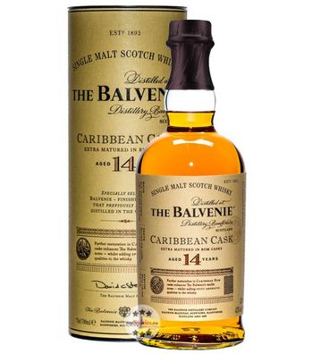 Balvenie Caribbean Cask Whisky 14 Jahre (43 % vol., 0,7 Liter) (43 % vol., hide)