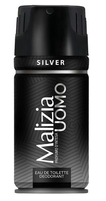 Malizia Uomo Silver Deo 1 x 150ml Deodorant Eau de Toilette Spray