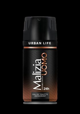 Malizia Uomo Urban Life Deo 1 x 150ml Deodorant Eau de Toilette Spray