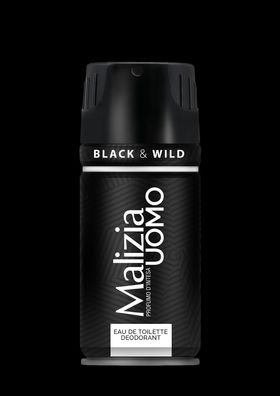 Malizia Uomo Black & Wild Deo 1 x 150ml Deodorant Eau de Toilette Spray