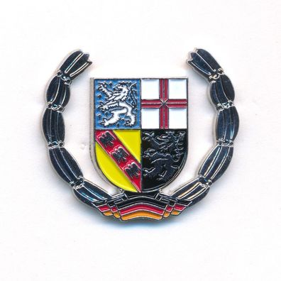 Saarland Wappen Saarbrücken Deutschland Europa Badge Edel Pin Anstecker 0925