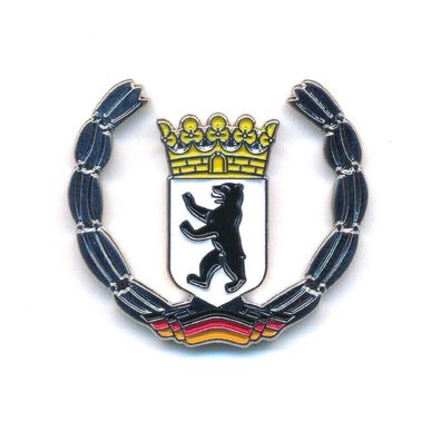 Berlin Wappen Deutschland Symbol Flagge Metall Button Edel Pin Anstecker 0439