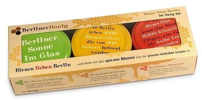 Berliner Honig, Geschenkset, 3 x 60 g