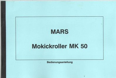 Bedienungsanleitung Mars MK 50 Mokickroller