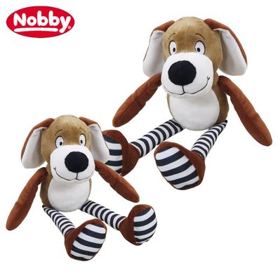 Nobby Plüsch-Hundespielzeug - knistert quietscht - Plüschspielzeug mit Squeaker