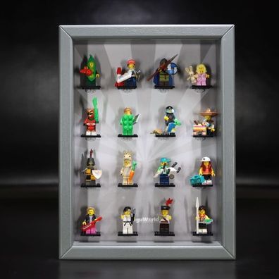 ClickCase Vitrine für LEGO® Serie 20 (71027) mit 16 Figurenhalter