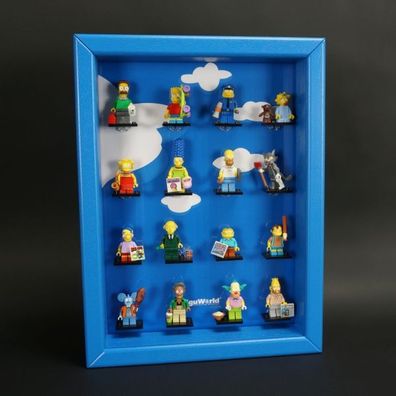 ClickCase Vitrine für LEGO® Serie Simpsons (71005) mit 16 Figurenhalter