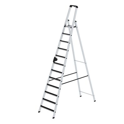 Stufen-Stehleiter einseitig begehbar mit clip-step 12 Stufen