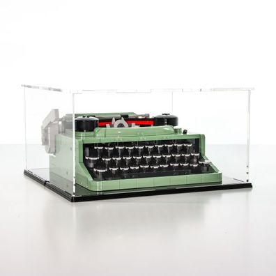 FiguSafe Vitrine für LEGO® Ideas Modells Schreibmaschine 21327 T/ B/ H 330x340x180 mm