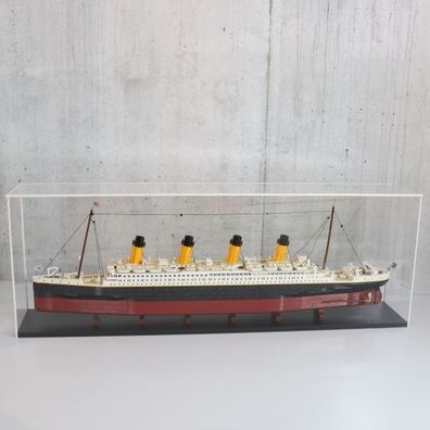 TitanicHaube die Vitrinenhaube inkl. Haubenboden Schwarz/ Schwarz für das Lego® Tita