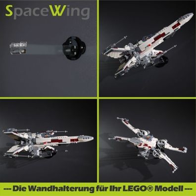 SpaceWing® W3 aus Plexiglas für eure LEGO Modelle Tiefe: 25,0 cm