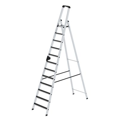 Stufen-Stehleiter einseitig begehbar mit clip-step R13 12 Stufen