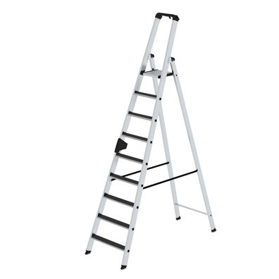 Stufen-Stehleiter einseitig begehbar mit clip-step R13 9 Stufen