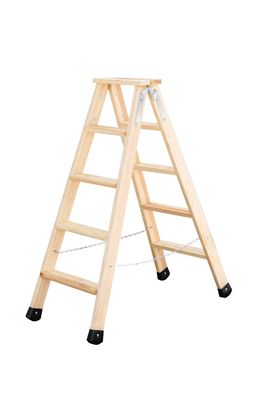 Stufen-Stehleiter Holz 2x5 Stufen