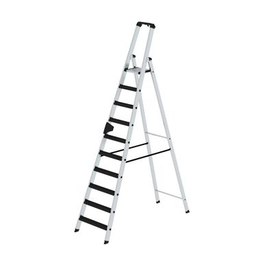 Stufen-Stehleiter einseitig begehbar mit clip-step relax 10 Stufen