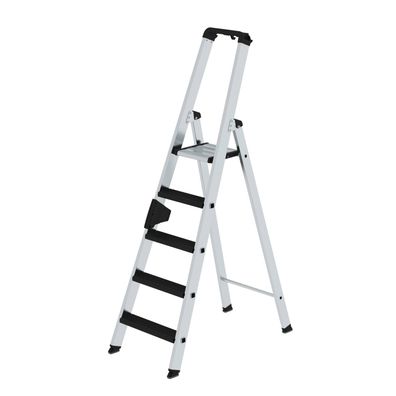 Stufen-Stehleiter einseitig begehbar mit clip-step relax 5 Stufen