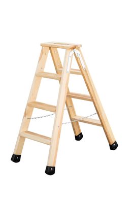 Stufen-Stehleiter Holz 2x4 Stufen