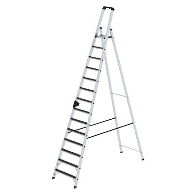 Stufen-Stehleiter einseitig begehbar mit clip-step R13 14 Stufen