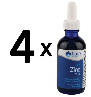 4 x Ionic Zinc, 50mg - 59 ml.