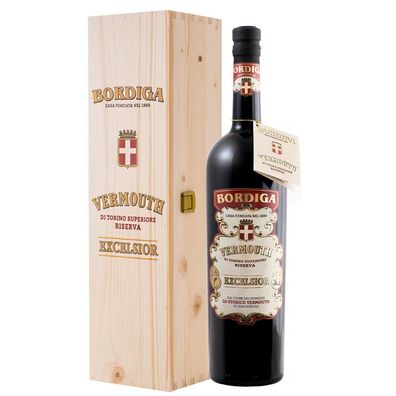 Bordiga Vermouth di Torino Excelsior Magnum Holzkiste / 18% Vol. 1,5l