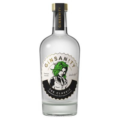Ginsanity Classic Dry Gin / 42,5% Vol. 0,5l / 100% natürliche Zutaten