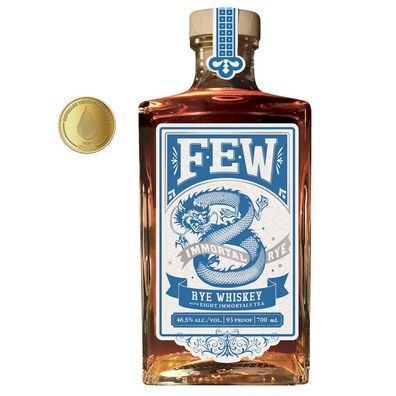 FEW Immortal Rye Bourbon Whiskey / 46,5%Vol. 0,7 Ltr. / Tee reduziert
