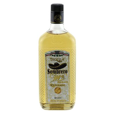 Tequila Sombrero Reposado / 100% Blue Agave / 38% Vol. 0,7 Ltr.