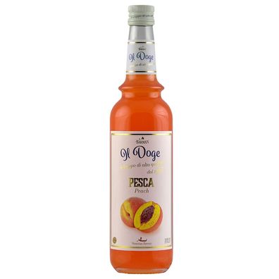 Il Doge Sirup Pfirsich / Peach 0,7l alkoholfrei für Cocktail & Kaffee