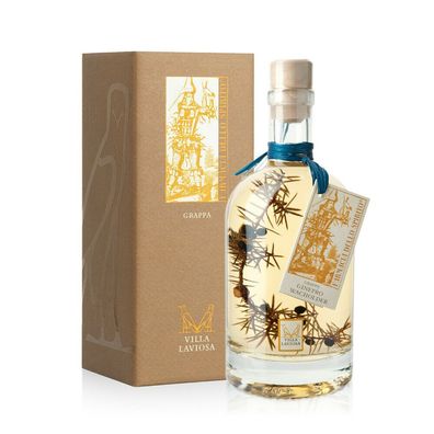 Villa Laviosa Grappa Wacholder / 40% Vol. 0,5 ltr. / Geschenkpackung