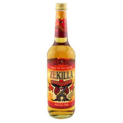 Zekilla mexican style / 20% Vol. 0,7 ltr. / Zimtlikör mit Chili