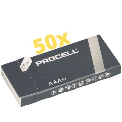 500x Duracell Procell MN2400 Micro Batterie