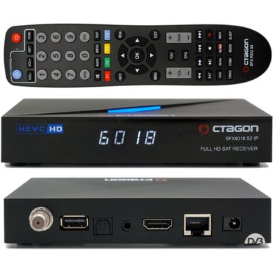 Octagon SFX6018 S2 + IP HD H.265 HEVC 1xDVB-S2 E2 Linux Smart TV Sat Receiver