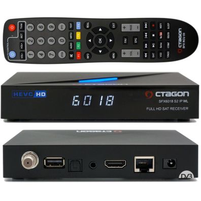Octagon SFX6018 S2 + IP WL HD H.265 HEVC 1xDVB-S2 E2 Linux Smart TV Sat Receiver