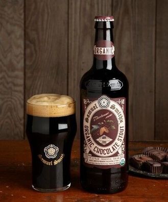 6 x Samuel Smith`s Organic Chocolate Stout - Schokoladenbier aus Großbritannien