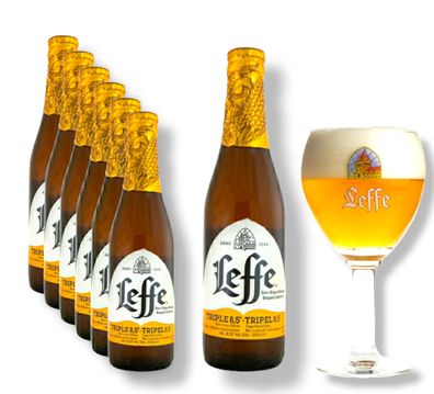 6 x Leffe Tripel 8,5 % Alk.- Starkbier aus Belgien