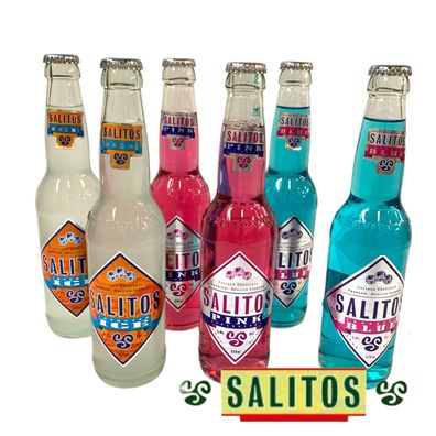 6 Flaschen Salitos Bier im Mixpaket je 2 Flaschen Blue, Ice und Red zum testen.