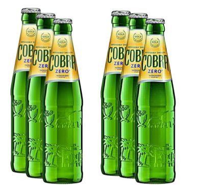 6 x Cobra Zero je 0,33l - alkoholfreies Bier aus Indien