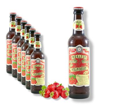 6 x Samuel Smith`s Organic Strawberry Bier aus England