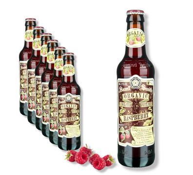 6 x Samuel Smith`s Organic Raspberry Bier aus England