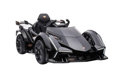 Elektroauto für Kinder, Lamborghini GT HL528 Schwarz, Kinderfahrzeug zum selbst