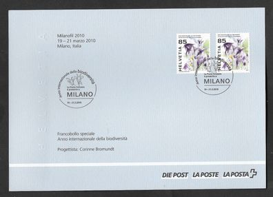 Blatt Schweiz Internationale Briefmarkenausstellung Milanofil 2010