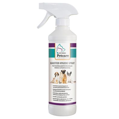 Hotrega Haustier Hygiene Spray Petcare Reiniger Desinfektion geruchlos 500ml
