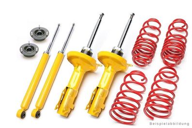 TA Technix SPORT Fahrwerk 60/40MM + 2 Domlager FÜR OPEL ASTRA F-CC+ Gutachten