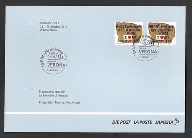 Blatt Schweiz Internationale Briefmarkenmesse Veronafil Verona 2011