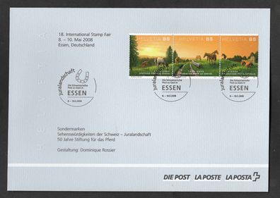Blatt Schweiz Internationale Briefmarkenmesse Essen 2008