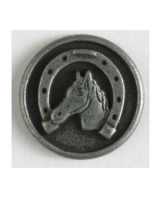 Vollmetallknopf Pferd 20mm Firma Dill