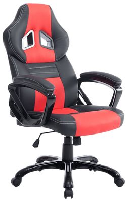 Racing Bürostuhl schwarz/ rot Gamer Zockersessel Drehstuhl Computerstuhl stabil