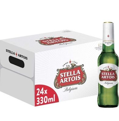 12 Flaschen Bier Stella Artois